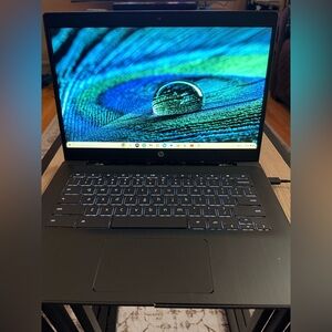 HP TPN-Q231 Black Chromebook 64 GB works perfectly USB-C charging 2 USB ports